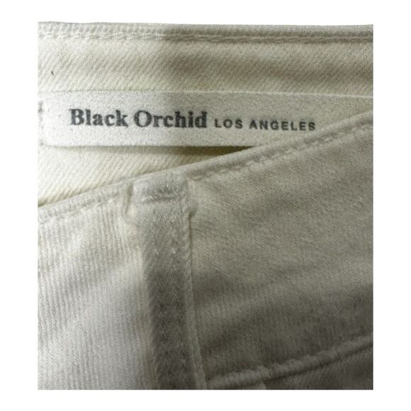 NWOT Black Orchid Mid Rise Ankle Zipper Skinny Jeans White Women's Sz 27 - Picture 6 of 10